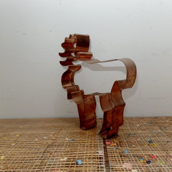 Copper Moose Cookie Cutter 6 1/2” x 5 1/2” - Picture 4 of 5